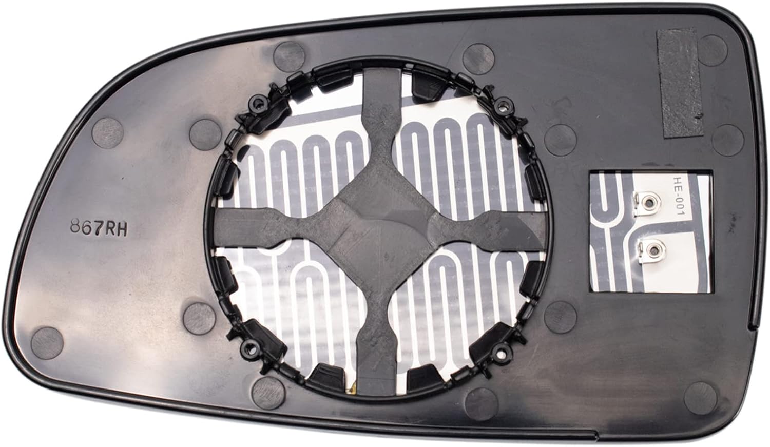 TRQ Juego de cristales de espejo compatible con Chevrolet Aveo 2007-2011