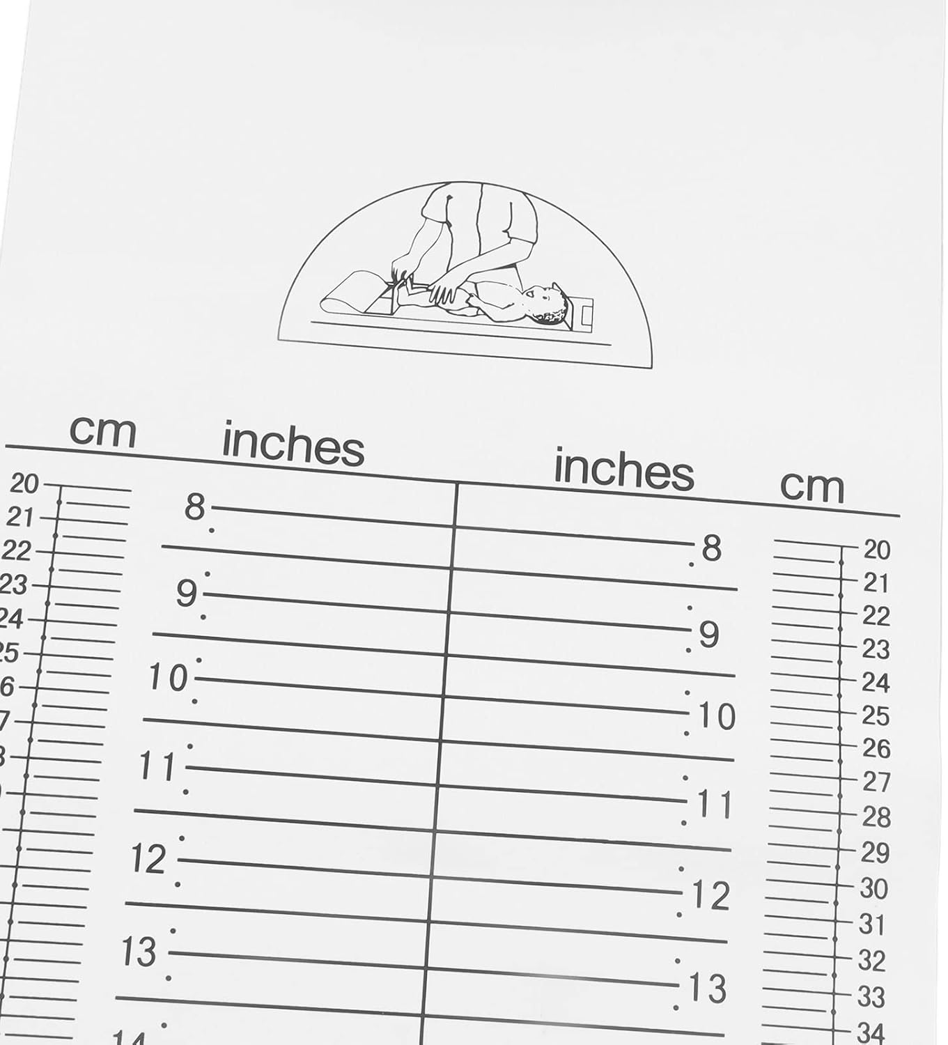 Tapete de medición de regla de altura del infantómetro para bebé, tabla de crecimiento lavable para niños, cinta de tabla de altura lavable para