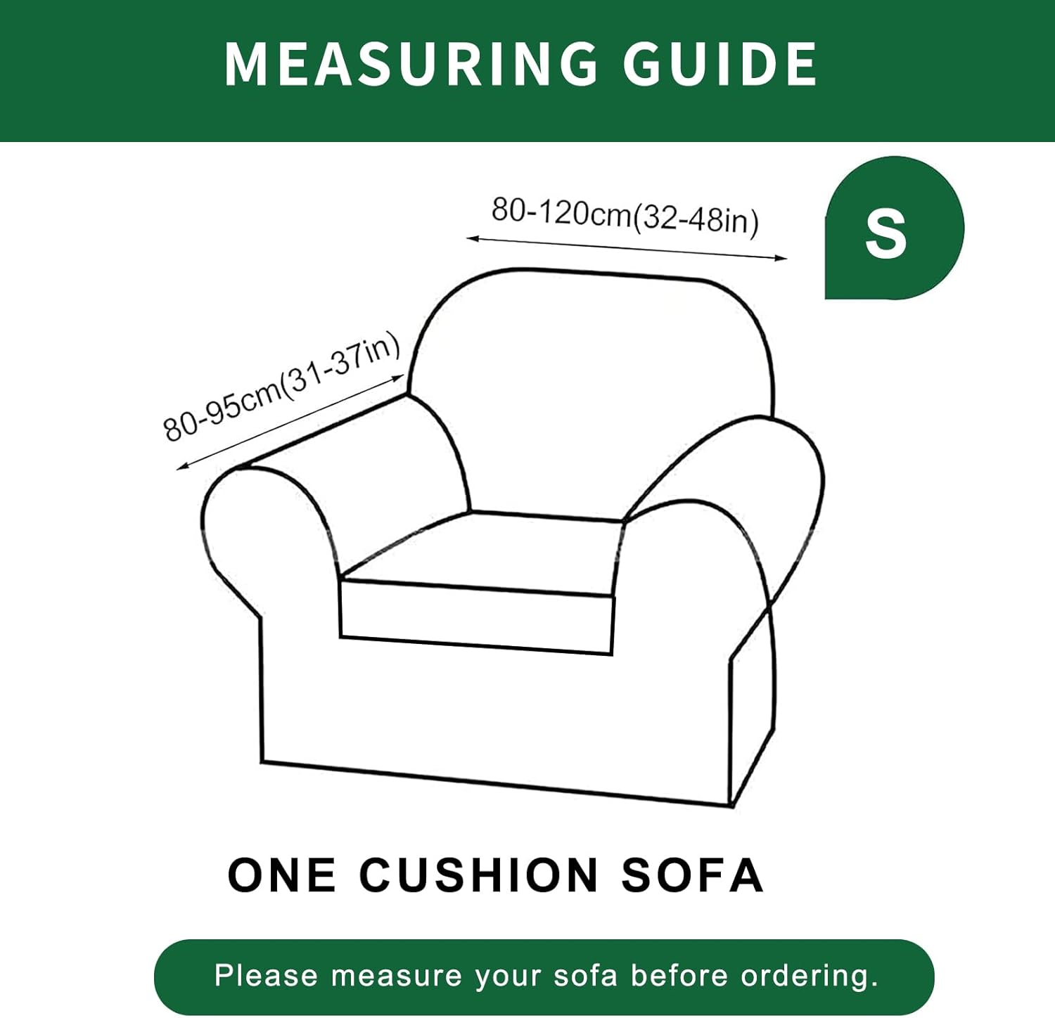 GOSTADY Funda elástica para sofá de 2 piezas, fundas de sofá de jacquard con parte inferior elástica, protector de muebles para sala de estar,