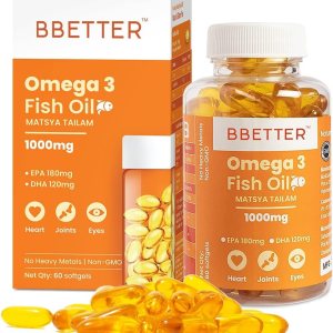 Aceite de pescado Omega 3 de 1000 mg de alta resistencia para corazón y cerebro saludables, cápsulas de ácidos grasos Omega3 para mujeres y hombres Aceite de pescado Omega 3 de 1000 mg de alta resistencia para corazón y cerebro saludables, cápsulas de ácidos grasos Omega3 para mujeres y hombres