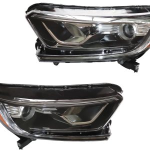 CNCEST Par de faros delanteros halógenos LED DRL  Carcasa Balck lente transparente  Ajuste directo  Para Honda CRV 2017 2018 2019 2020 2021 CNCEST Par de faros delanteros halógenos LED DRL  Carcasa Balck lente transparente  Ajuste directo  Para Honda CRV 2017 2018 2019 2020 2021