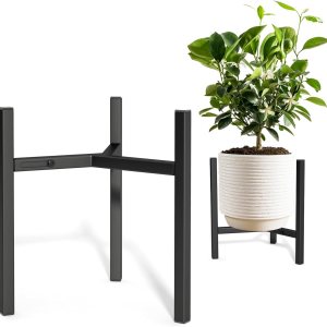 Blvornl Soporte ajustable para plantas, soporte de metal moderno de mediados de siglo, 3 patas, resistente para macetas de 12 a 16 pulgadas, soporte Blvornl Soporte ajustable para plantas, soporte de metal moderno de mediados de siglo, 3 patas, resistente para macetas de 12 a 16 pulgadas, soporte