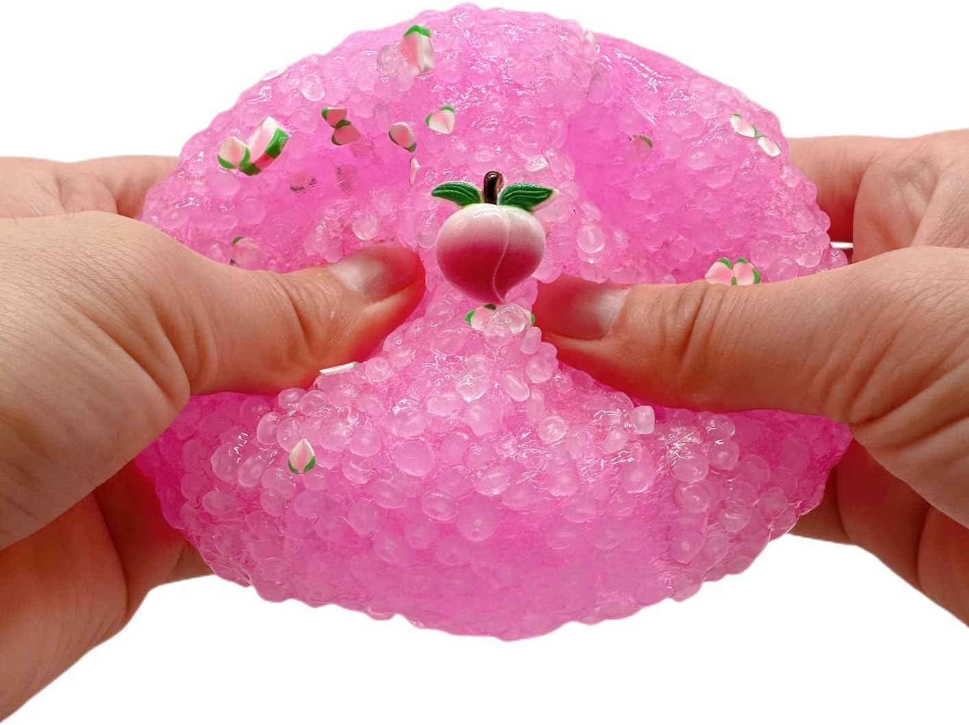 2 limos crujientes de arroz, slime brillante con pegamento, súper suave y antiadherente, juguete educativo para aliviar el estrés, regalos de