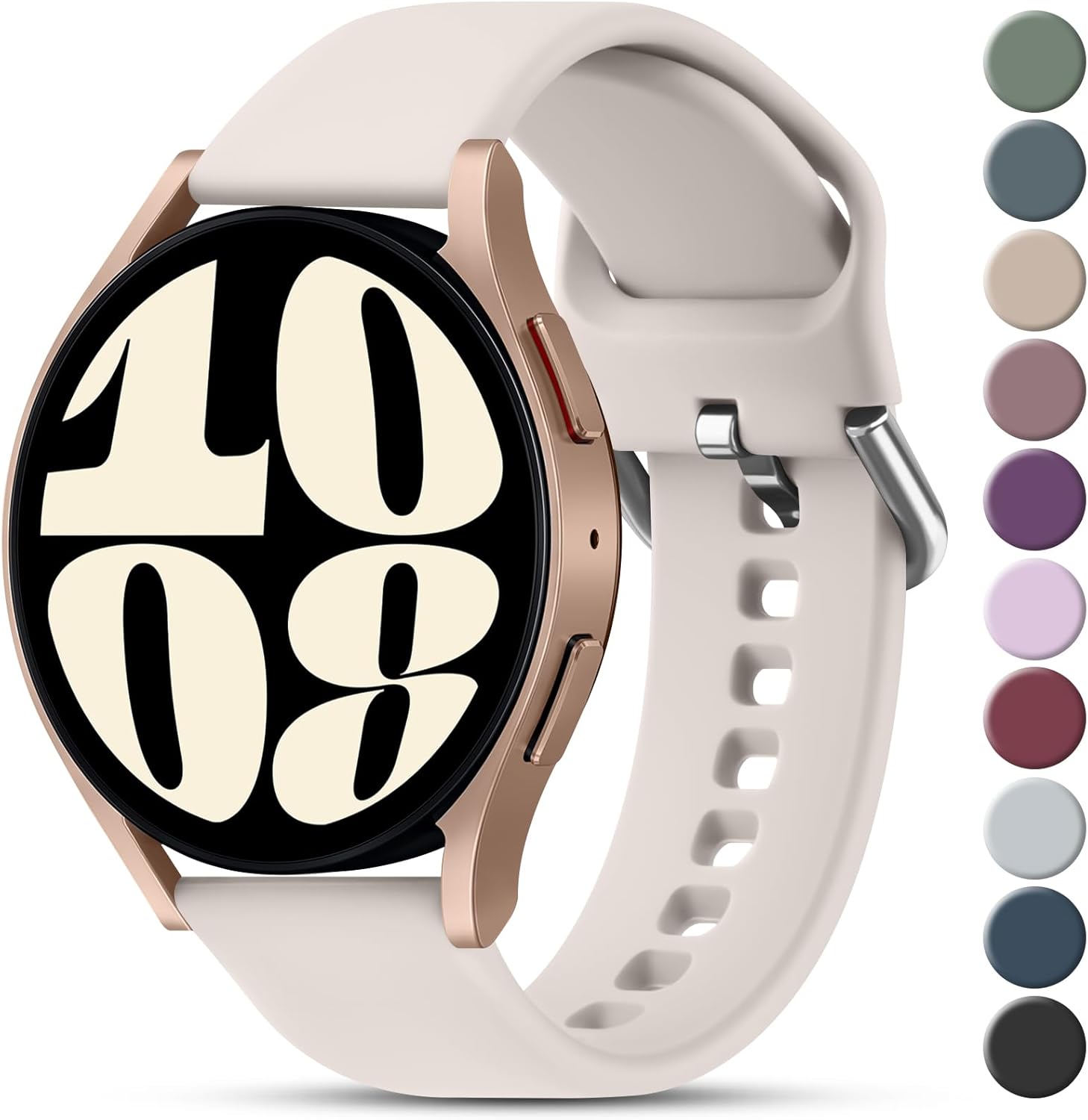 Meliya Correas compatibles con Samsung Galaxy Watch 6 Band 1.575 in 1.732 in, Galaxy Watch 6 Classic Band 1.693 in 1.850 in, 0.787 in, correa de