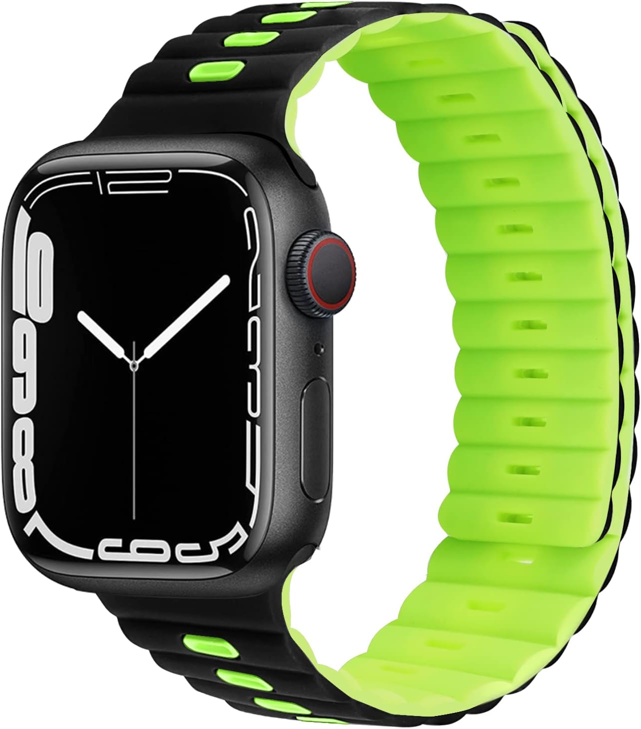 Correa magnética compatible con Apple Watch Band Series 8, 7, 6, 5, 4, 3, 2, 1, SE de 1.496 pulgadas, 1.575 pulgadas, 1.614 pulgadas, 1.654