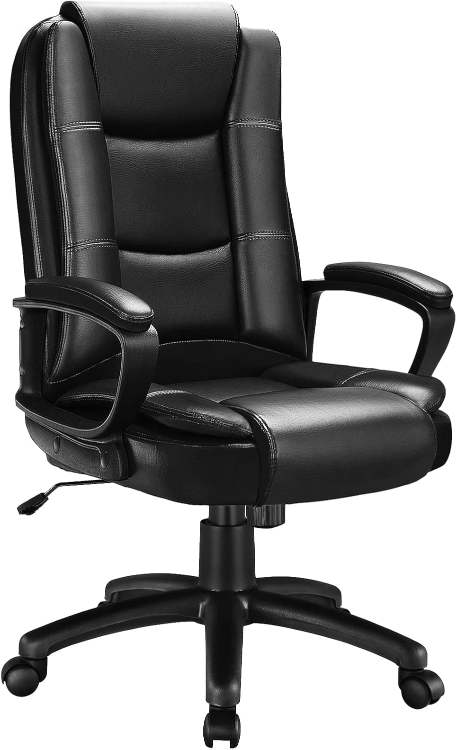 LEMBERI Silla de escritorio de oficina, silla ejecutiva gerencial grande y alta, silla de computadora con respaldo alto, sillas ergonómicas de piel