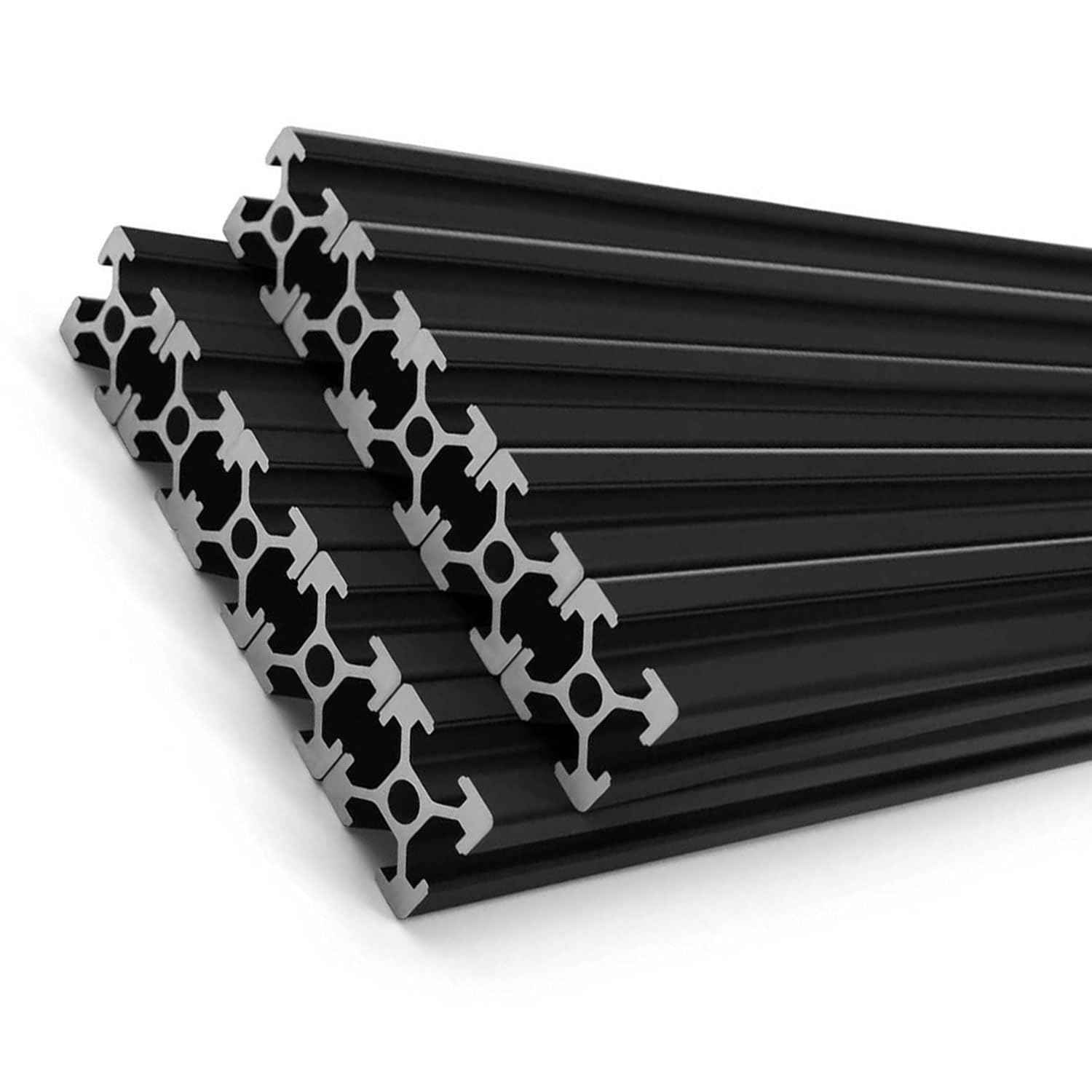 10 piezas de extrusión de aluminio 2020 con ranura en T, estándar europeo, 31.496 in (31.4 pulgadas) de longitud, aluminio extruido anodizado para