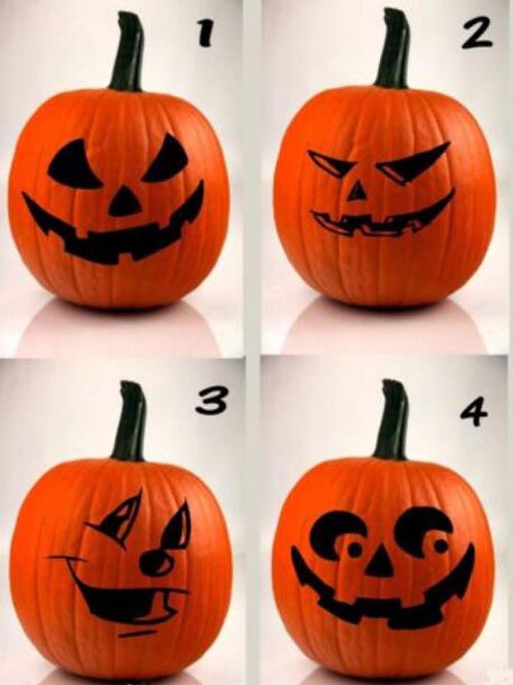 QHZHANG Kit de tallado de calabaza para niños pequeños Halloween linterna cara patrón herramientas (naranja)