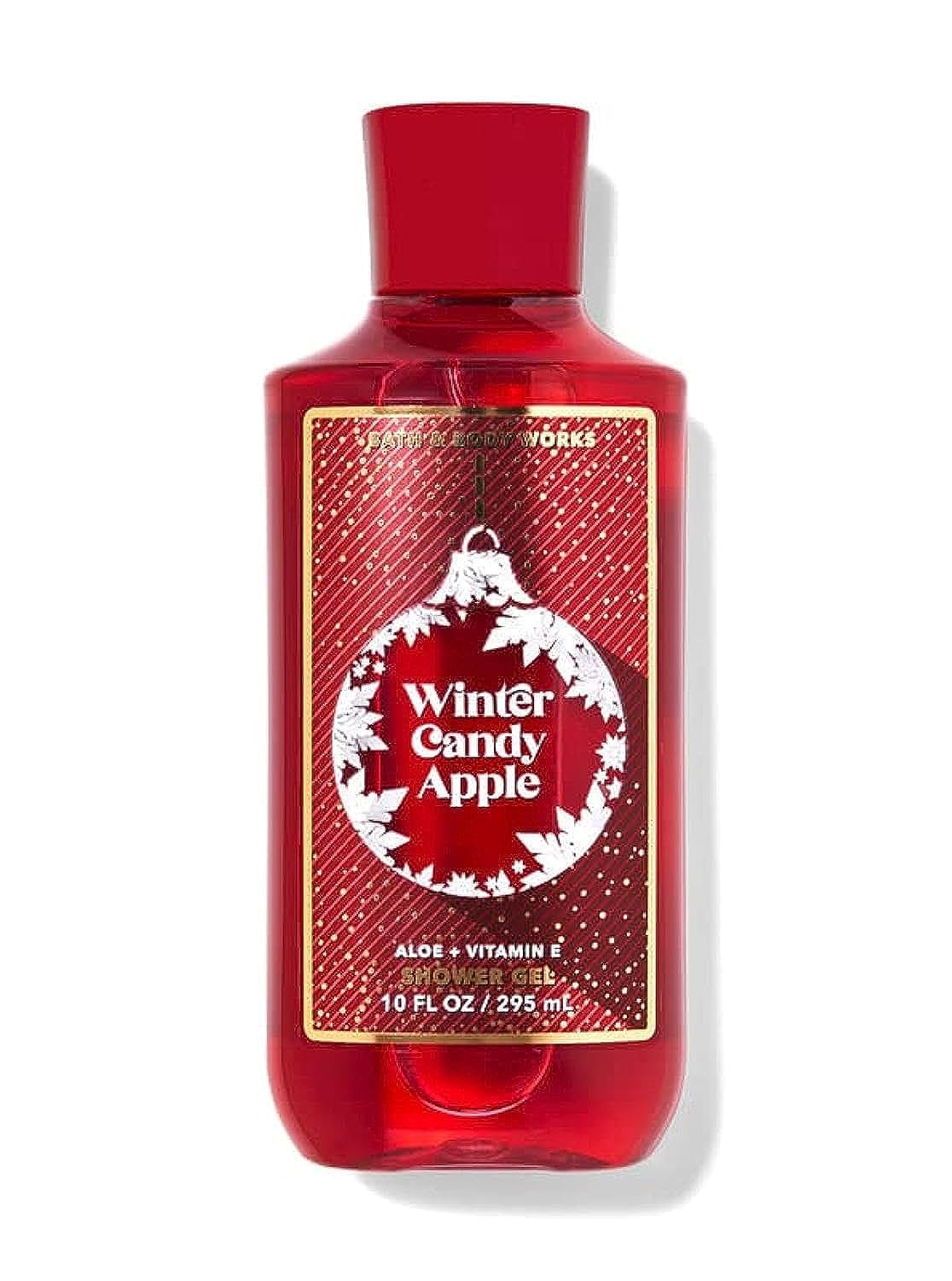 Bath & Body Works Juegos de regalo de gel de ducha de manzana de caramelo de invierno para mujer, 10 onzas (manzana de caramelo de invierno)