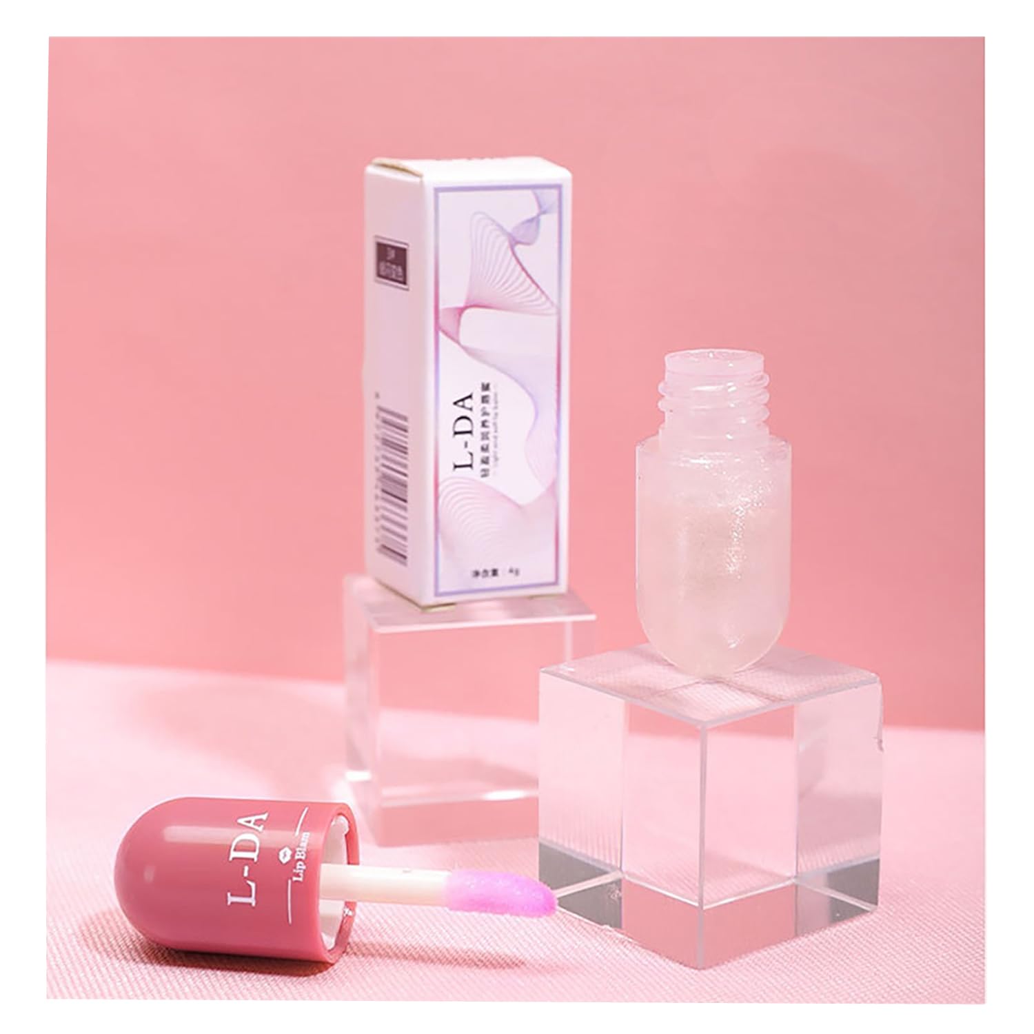 SWEETSHION Mini brillo de labios que cambia de color transparente para mujeres, aceite de labios suave, bálsamo brillante, tinte de bálsamo labial,
