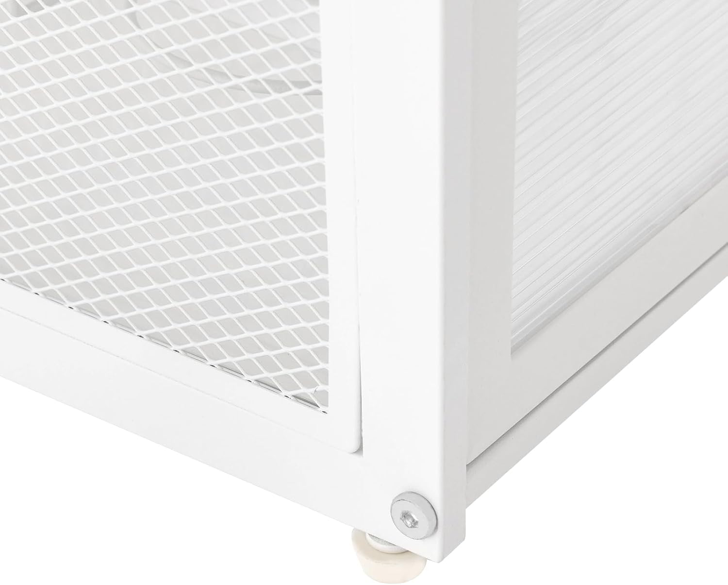 Escurridor de platos, armario de almacenamiento independiente de 3 niveles para encimera, escurridor de platos de cocina con puertas y bandeja de