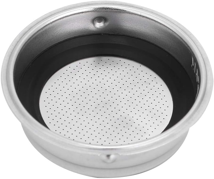 Colador de cesta de café, cesta de filtro de acero inoxidable, cesta portafiltro de repuesto para máquinas de oficina en casa, portafiltro (porción
