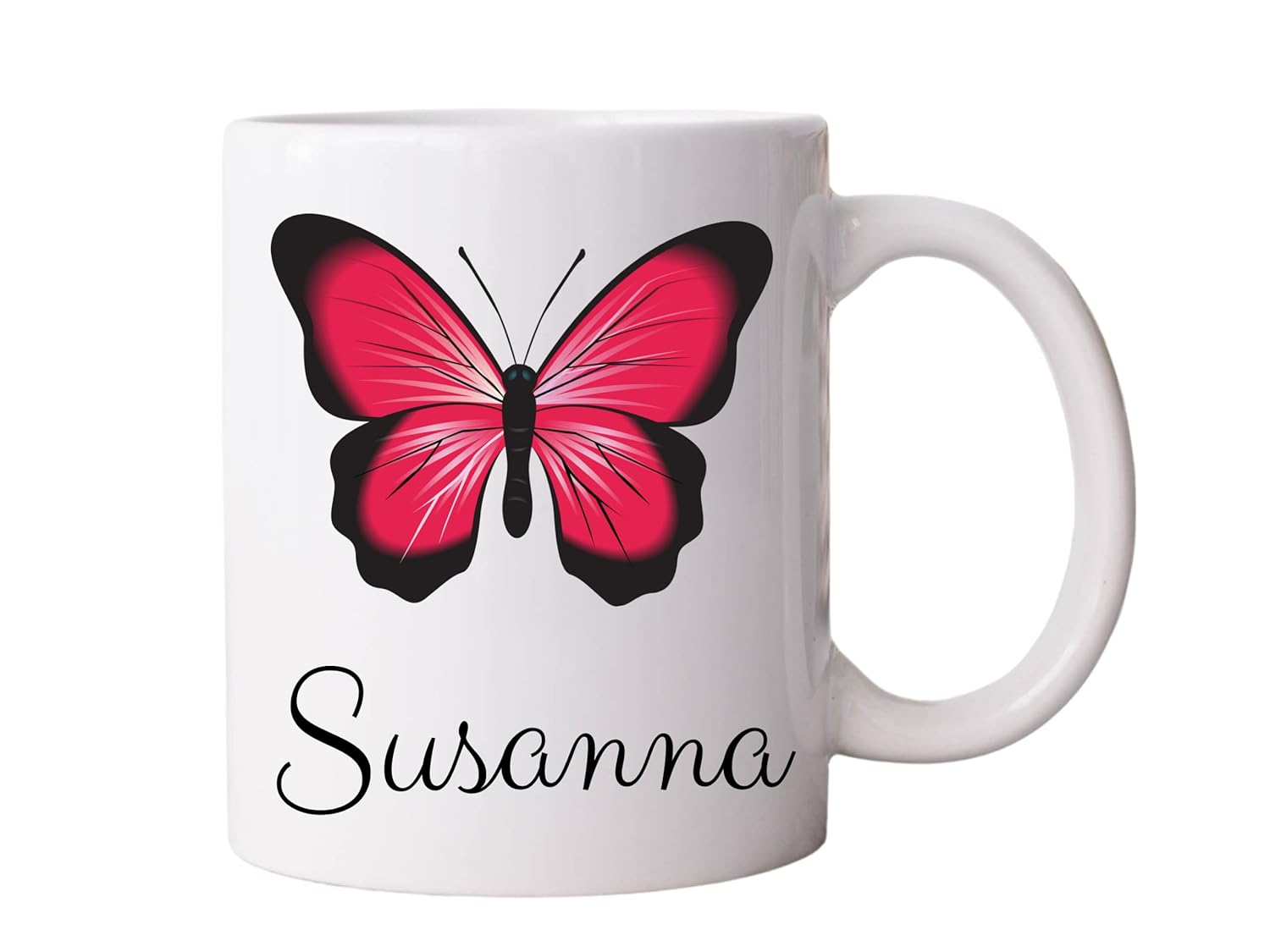 Custom Butterfly Mug with Name – 11oz Ceramic Mug with Custom Name & Butterfly  Personalized Butterfly Mug, Custom Name Mug, Your Name Here Mug,