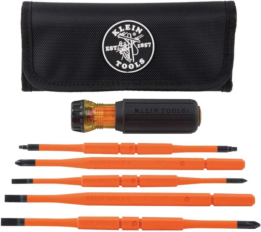 Klein Tools Juego de destornilladores aislados (8 en 1) y destornillador de precisión (2 en 1)