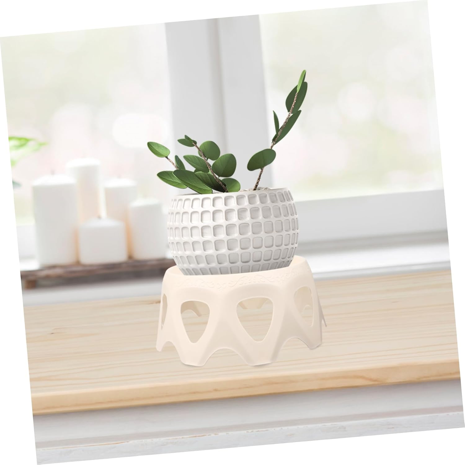 YARNOW 1 soporte para maceta, regalo de inauguración de la casa, regalo para inauguración de la casa, balcón, soporte para macetas de interior,