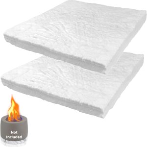 2 esponjas de mecha de lana de cerámica para extender el tiempo de combustión, lana de cerámica para hoguera de mesa, aislamiento de fibra cerámica 2 esponjas de mecha de lana de cerámica para extender el tiempo de combustión, lana de cerámica para hoguera de mesa, aislamiento de fibra cerámica