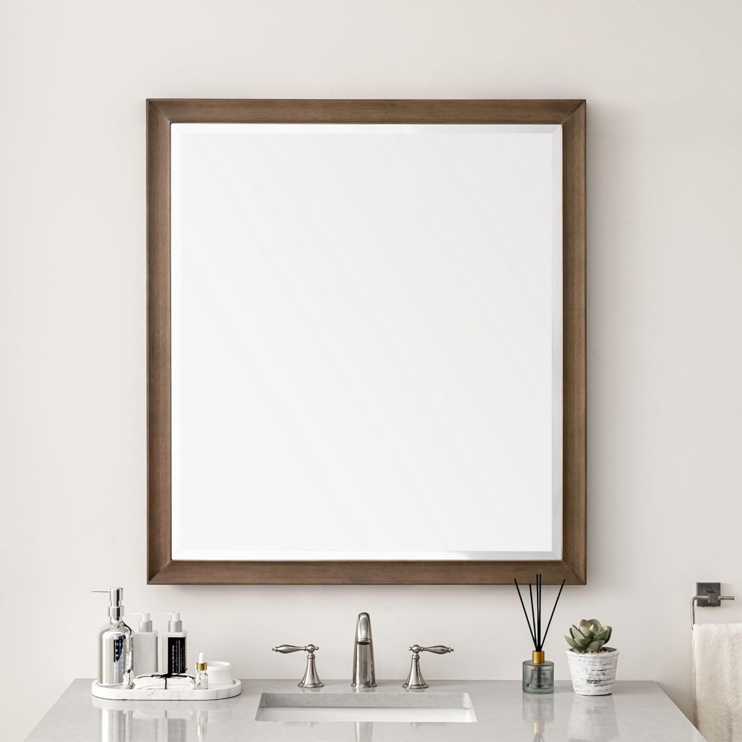 James Martin Vanities Espejo de baño Glenbrooke 735-M36-SC 735-M36 de 40 x 36 pulgadas