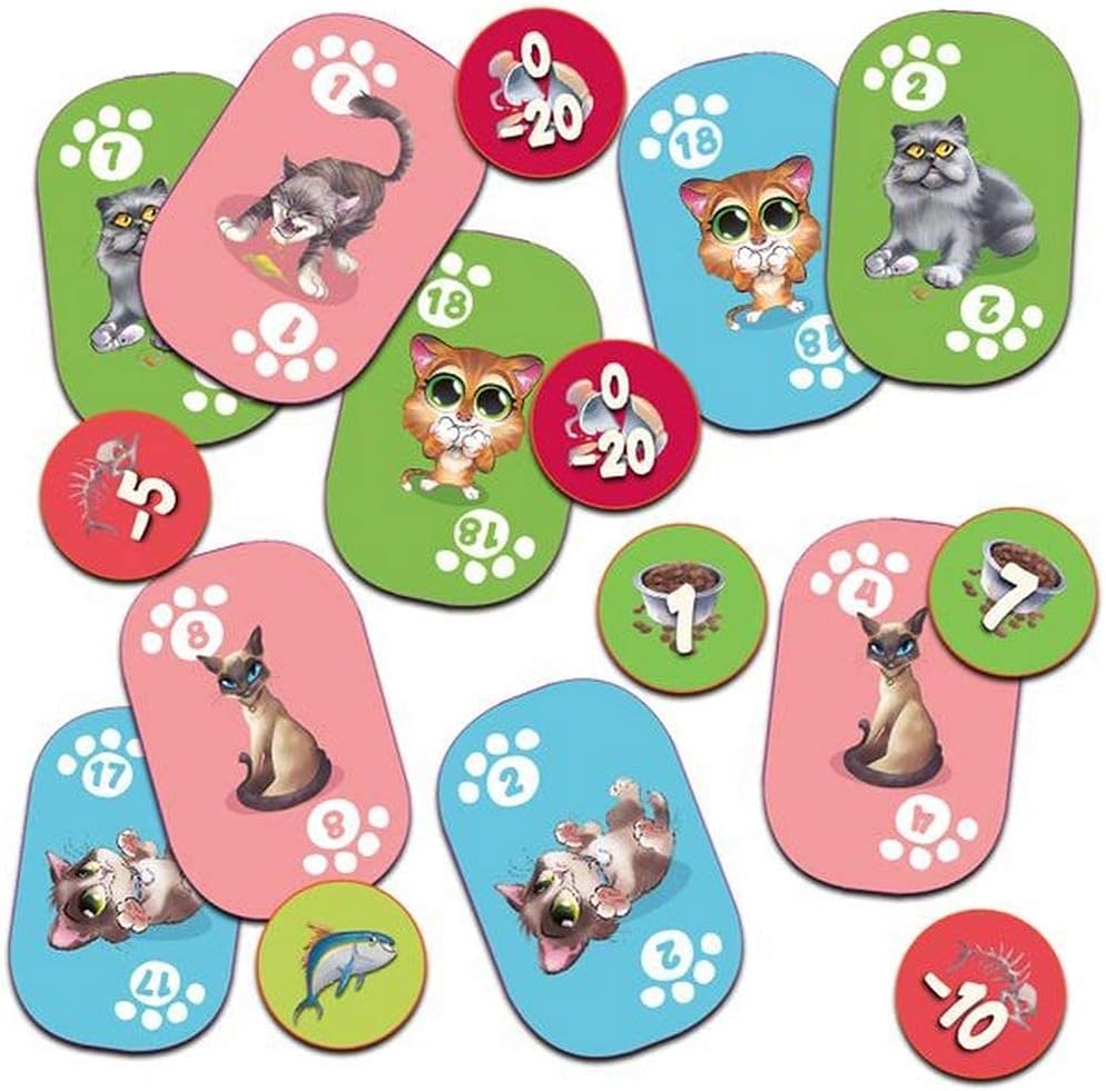 Cranio Creations Juego de cartas Meow  Juego de cartas para tomar trucos para niños y adultos  Juego divertido para noche de juegos familiares  A