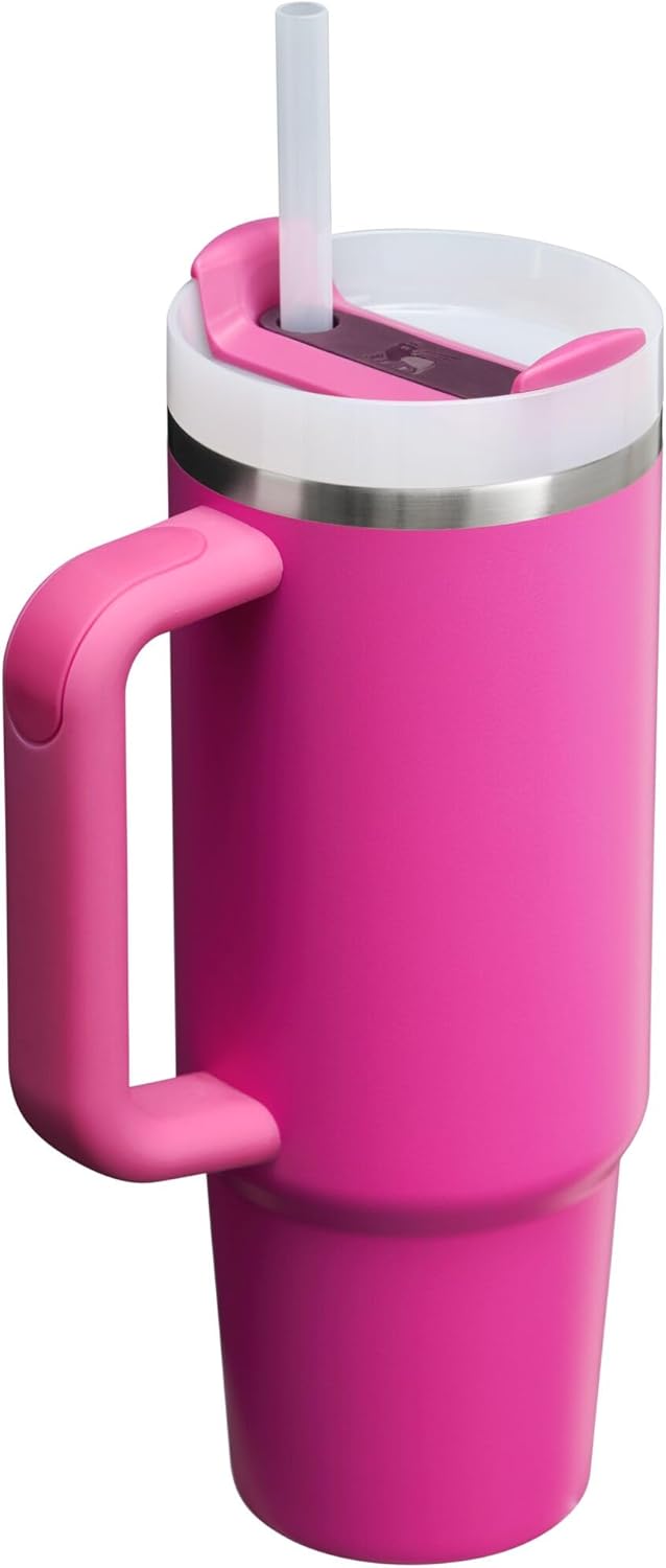 Stanley Quencher H2.0 FlowState – Vaso aislado al vacío de acero inoxidable con tapa y popote para agua, té helado o café