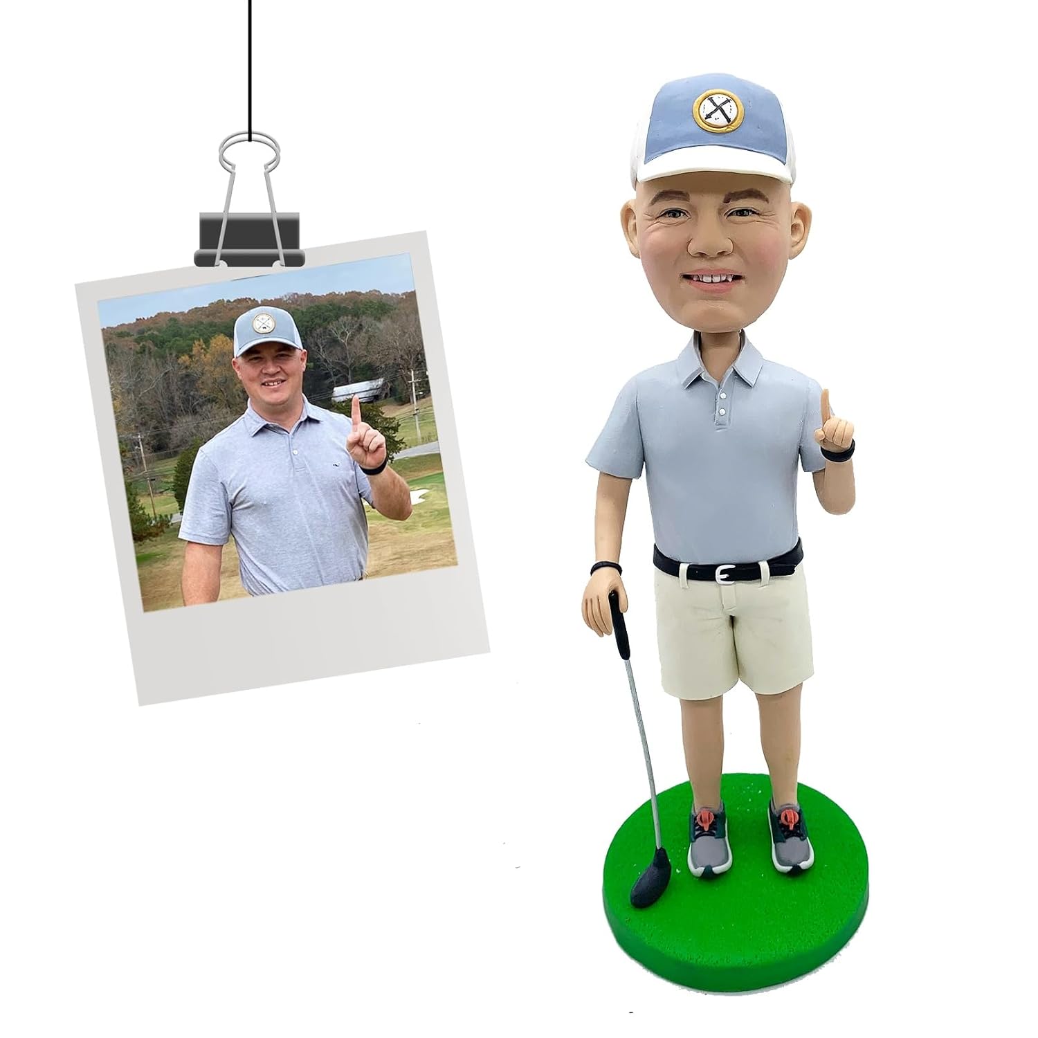 Custom Golfer Bobblehead Figurines Gift for man Personalized Valentines Day Gifts from Photos