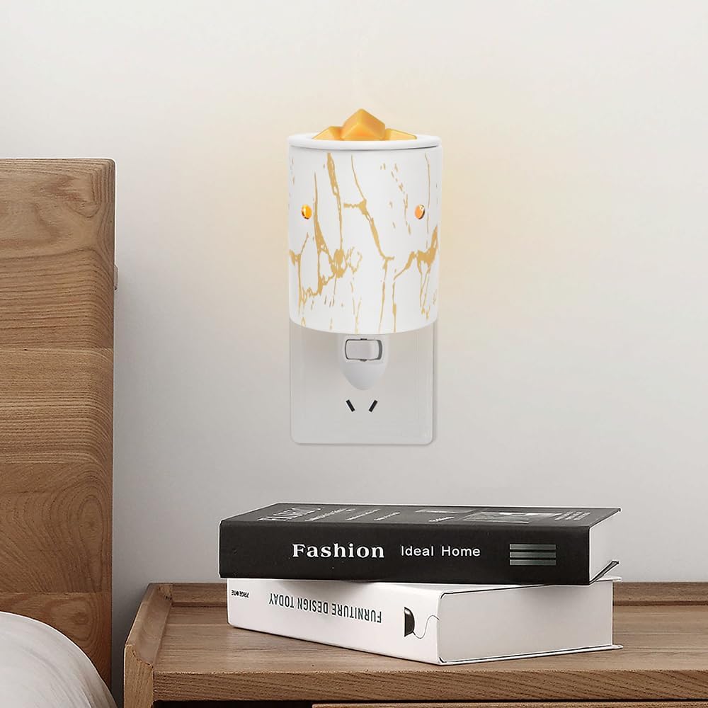 Calentador de cera enchufable para cera perfumada, calentador de cera de cerámica enchufable, cubo eléctrico para aromas y fragancias, fusión de