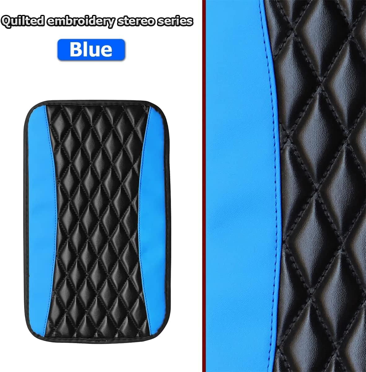 XINLIYA Cojín universal de cuero impermeable para consola central de automóvil, protector de caja de asiento para reposabrazos, cómodos accesorios