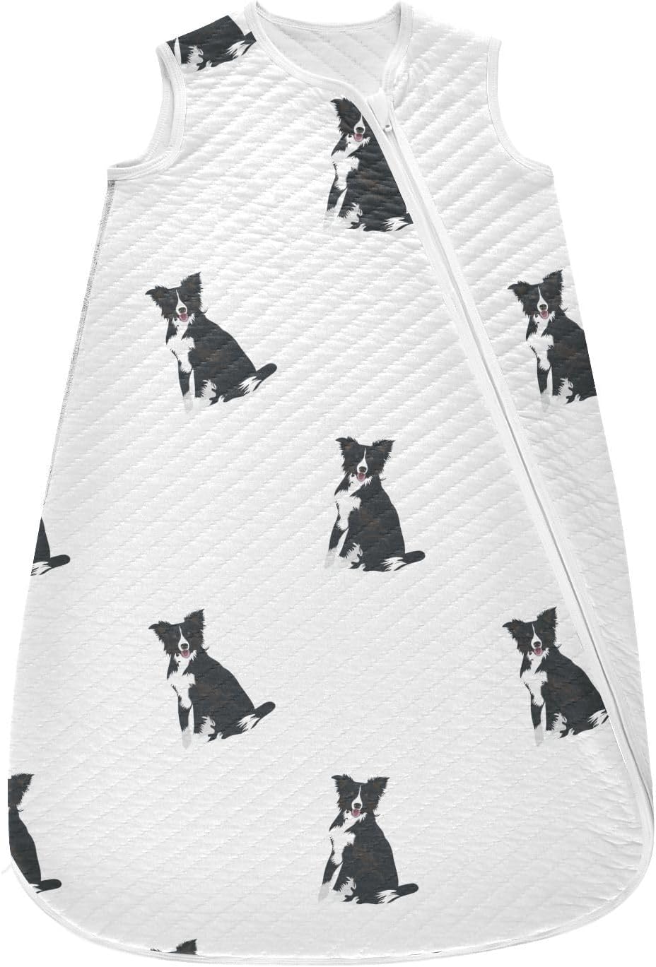 vvfelixl Baby Sleep Sack for 6-12 Months Border Collie Dog Baby Wearable Blanket Zipper Swaddle Transition Sleeping Bag for Infant Baby Sleep Suit