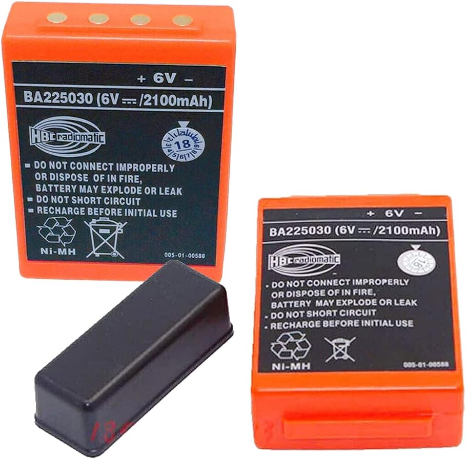 6V 2100mAh BA225030 Ni-Mh Batería recargable HBC Batería radiomática BA225030 para HBC grúa Control remoto bomba camión batería