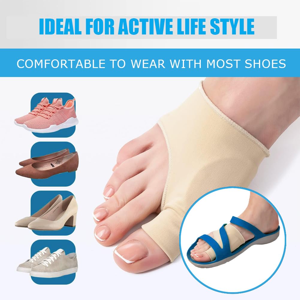 Corrector de juanetes para mujeres y hombres, corrector de hallux valgus, protector de férula para aliviar el dolor (1 par)