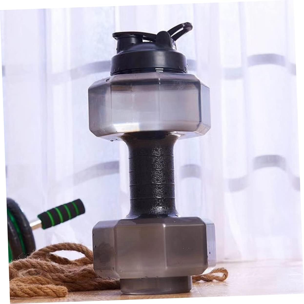 INOOMP Mancuerna ajustable, 1 unidad, mancuernas ajustables, hervidor de agua, mancuernas para fitness, levantamiento de pesas, taza de agua