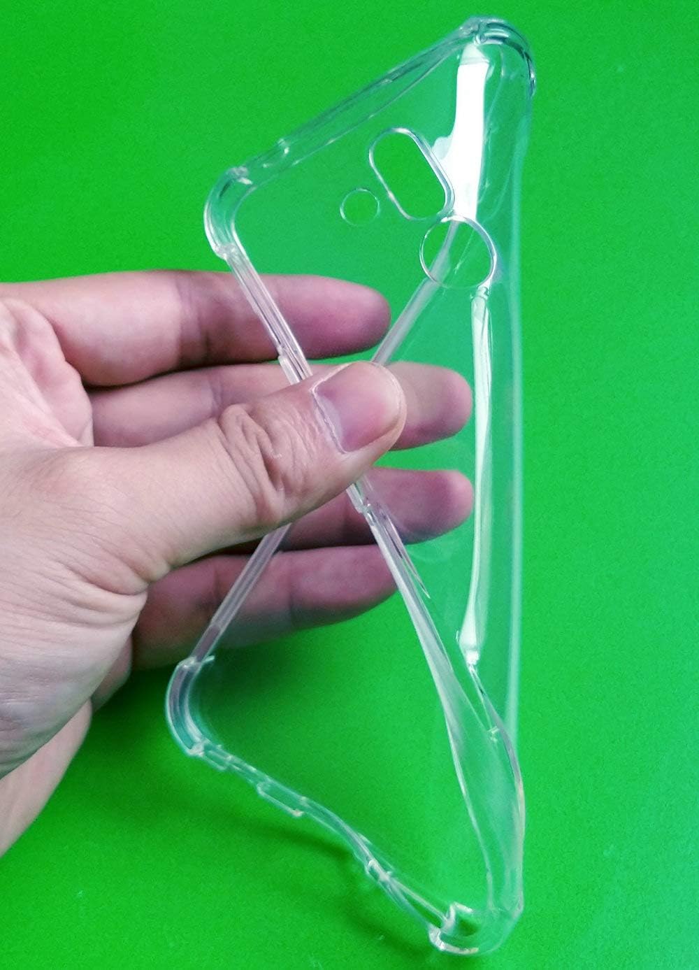 USTIYA Funda para Huawei Mate 20 Lite Clear TPU Cuatro Esquinas Funda Protectora Transparente Suave Funda
