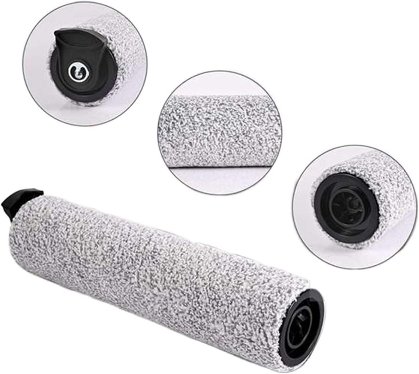 McbeAn 2 unidades de rodillo de cepillo de repuesto, compatible con Tineco, compatible con IFloor 3, compatible con Floor One S3 Wet Dry