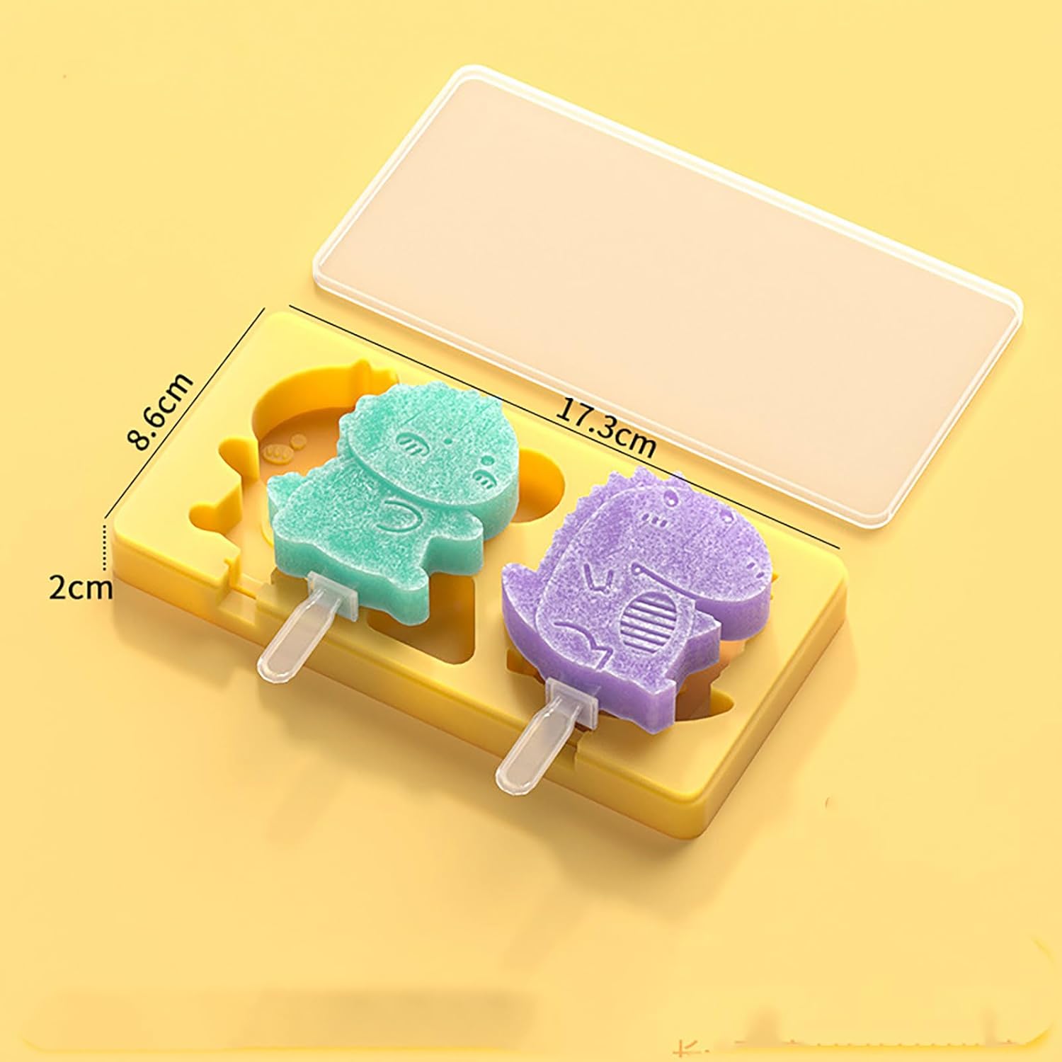 Molde de paleta para gato, molde de dragón, molde para palitos de paletas, molde para cubitos de hielo, molde para bandeja de hielo