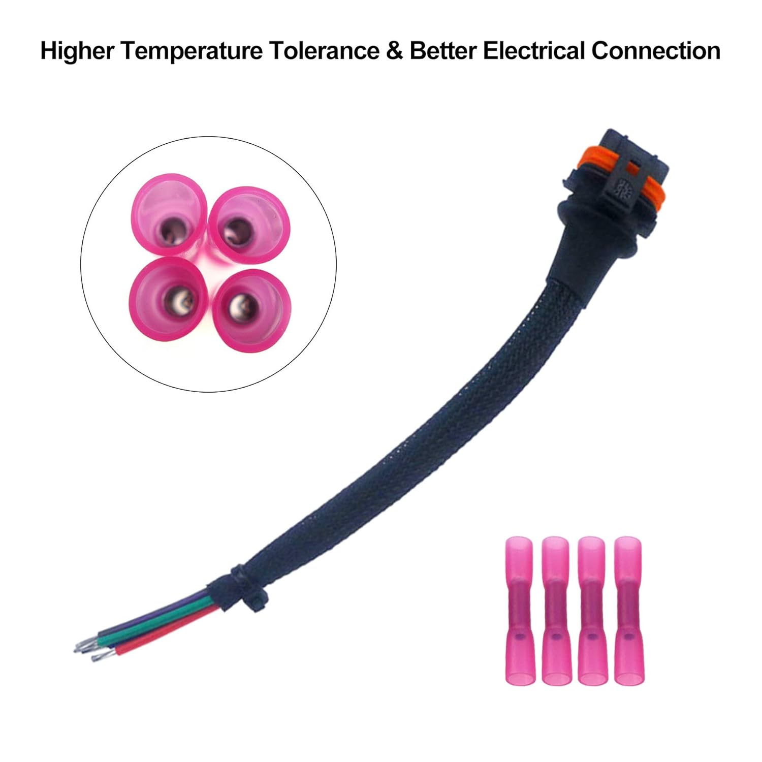 YouVbeen 4 Pin T-Bap Temp Baro Sensor Cables Pigtail Arneses Kit de reparación para Polaris RZR Ranger Sportsman 700 750 800 EFI UTV ATV Reemplazar