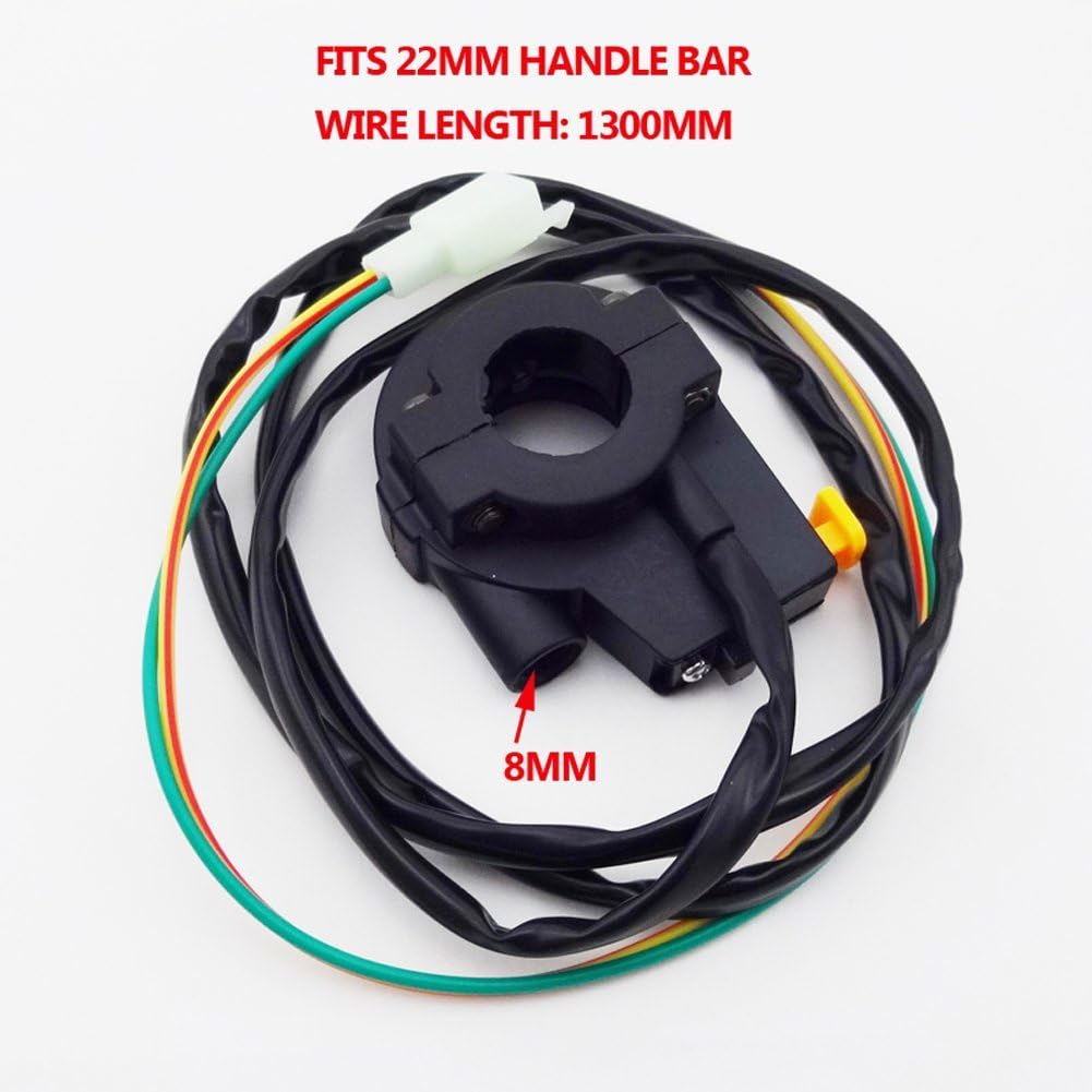 TC-Motor – Cable del acelerador para bicicleta motorizada a gasolina + manijas roja + apagador para motor de 2 tiempos de 49 cc 50 cc 60 cc 66 cc 80