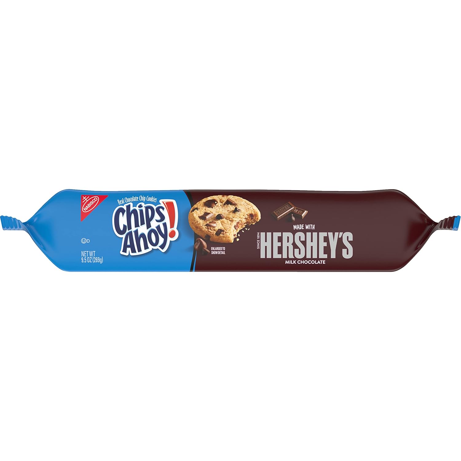 CHIPS AHOY! Hershey’s – Galletas con chispas de chocolate con leche, 12 paquetes de 9.5 onzas