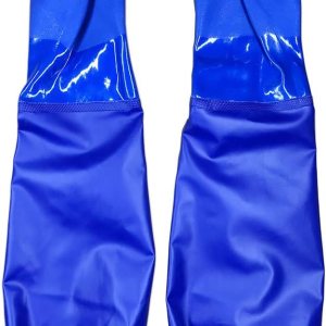 Aiboco Guantes de trabajo de PVC extralargos resistentes a los químicos, de 28 pulgadas, forro de algodón suave y cálido, impermeable, a prueba de Aiboco Guantes de trabajo de PVC extralargos resistentes a los químicos, de 28 pulgadas, forro de algodón suave y cálido, impermeable, a prueba de