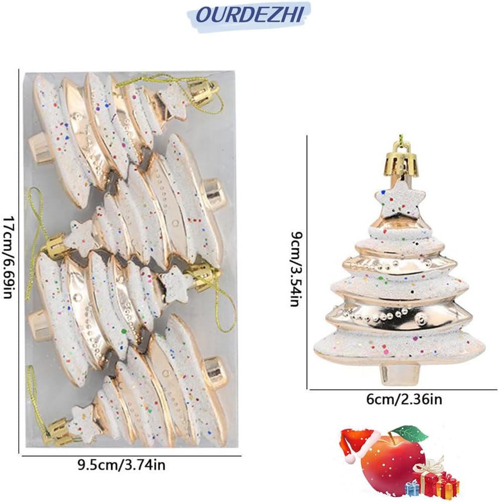 Adorno para árbol de Navidad de cristal de mar, adorno para árbol de Navidad del océano 2024, manualidades de decoración de cristal de mar, árbol de