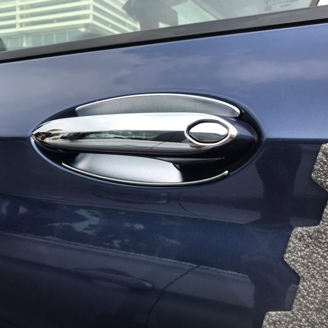 Beautost Compatible con BMW X3 2018 2019 2020 2021 Nuevo X5 2019 2020 2021 cromado manija de puerta  cubierta de cuenco de puerta (cubierta de