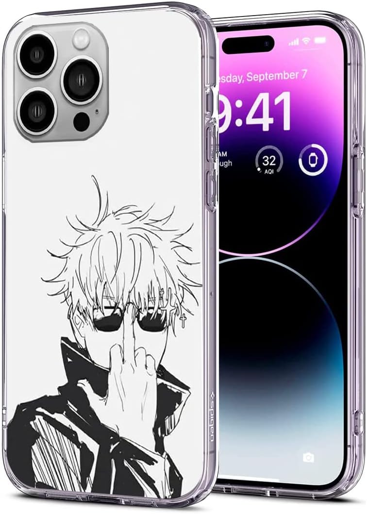 Funda de teléfono compatible con iPhone Jujutsu Kaizen Jjk Kaisen Satoru Anime Gojo Manga Itadori Yuji Sukuna TPU suave Navidad 15 Pro Max silicona