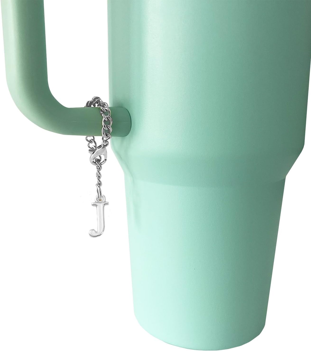 2 piezas de dijes de letras para Stanley Cup A-Z ID inicial colgantes personalizados para mango de vaso Stanley