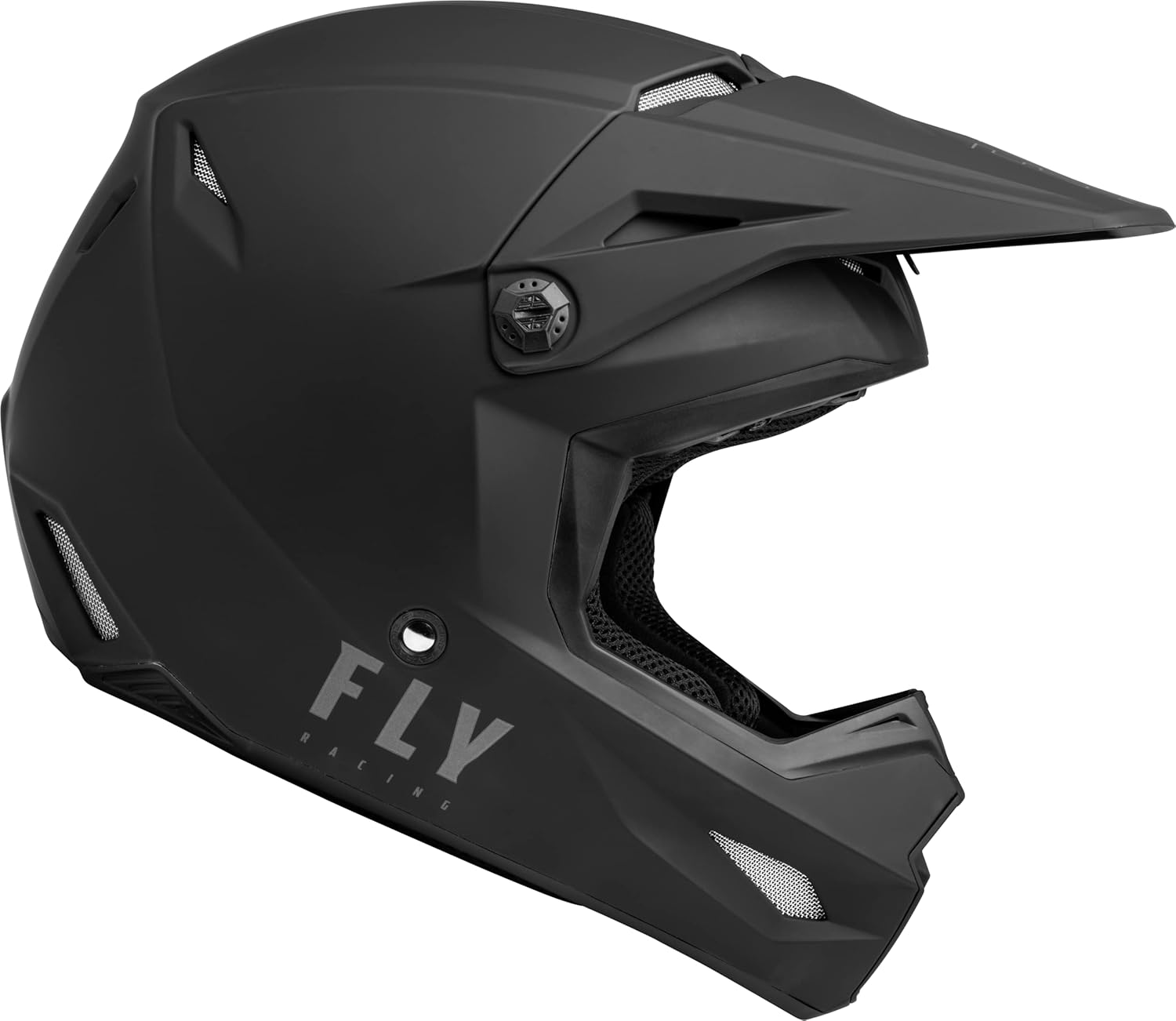 Fly Racing Kinetic Solid Casco para adultos, modelo 2023 (negro mate, talla XL)