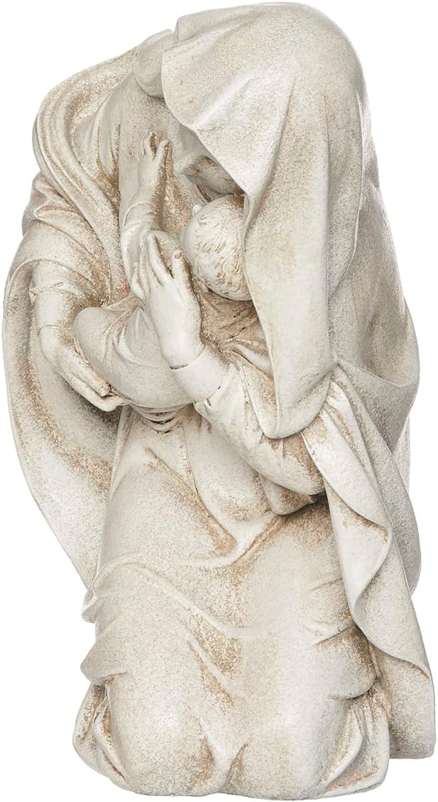 Joseph’s Studio by Roman Inc., Madonna arrodillada, colección de jardín, estatua religiosa, Sagrada familia, memorial, ángel, santo patrón,