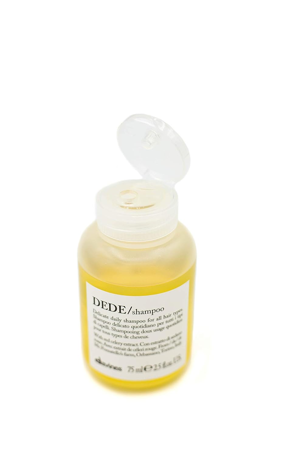 Davines Champú DEDE, limpieza diaria delicada para todo tipo de cabello, equilibra y añade brillo