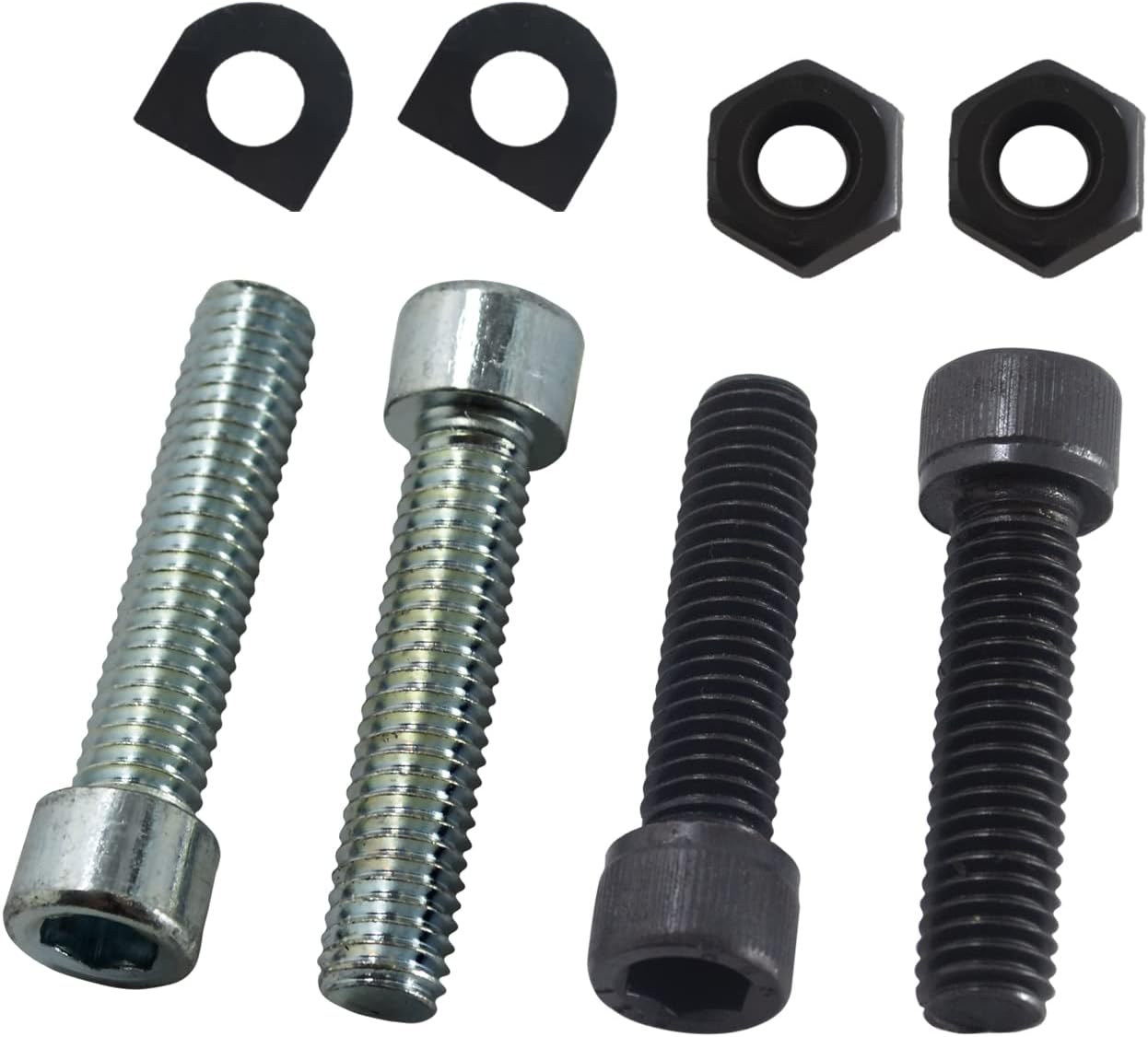 Kit de horquilla de soporte de pie de pasajero compatible con Harley Davidson Softail 2000-2006 (negro)