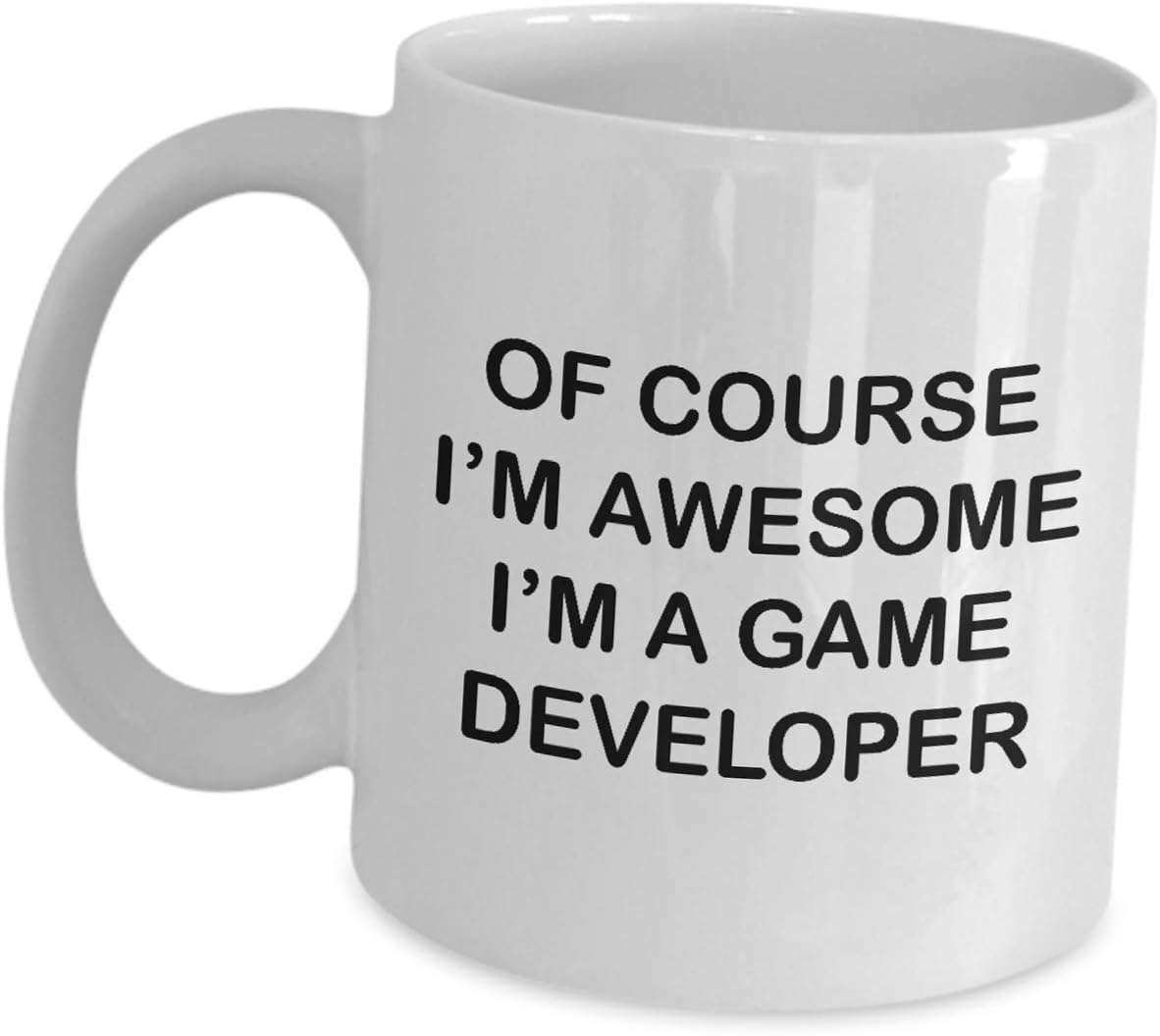 Regalos para diseñador de videojuegos  de Curso Im Awesome  taza de café taza de té divertida bonita etiqueta de reconocimiento recompensa idea de