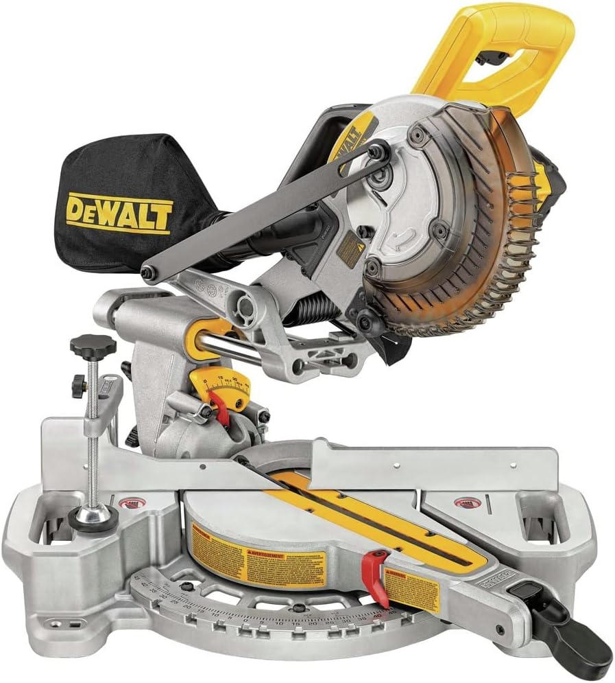 Dewalt DCS361M1-DCB204-2-BNDL 20V MAX XR Kit de sierra ingletadora deslizante inalámbrica de iones de litio cepillado de 7-14 pulgadas con paquete