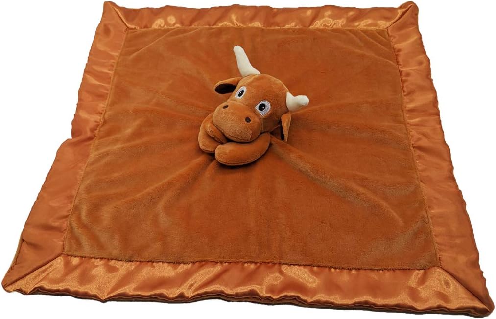 Longhorn Lovey Manta para bebé  Grande 20 x 20 pulgadas Baby Lovey para niñas o niños  Bonita manta de seguridad de cuerno largo para bebés y niños