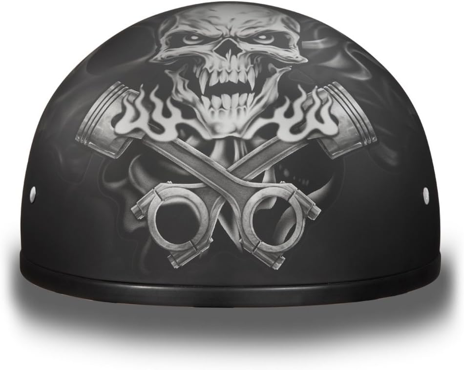 Daytona Helmets – Casco de motocicleta de media carcasa, aprobado por el DOT (gráficos)