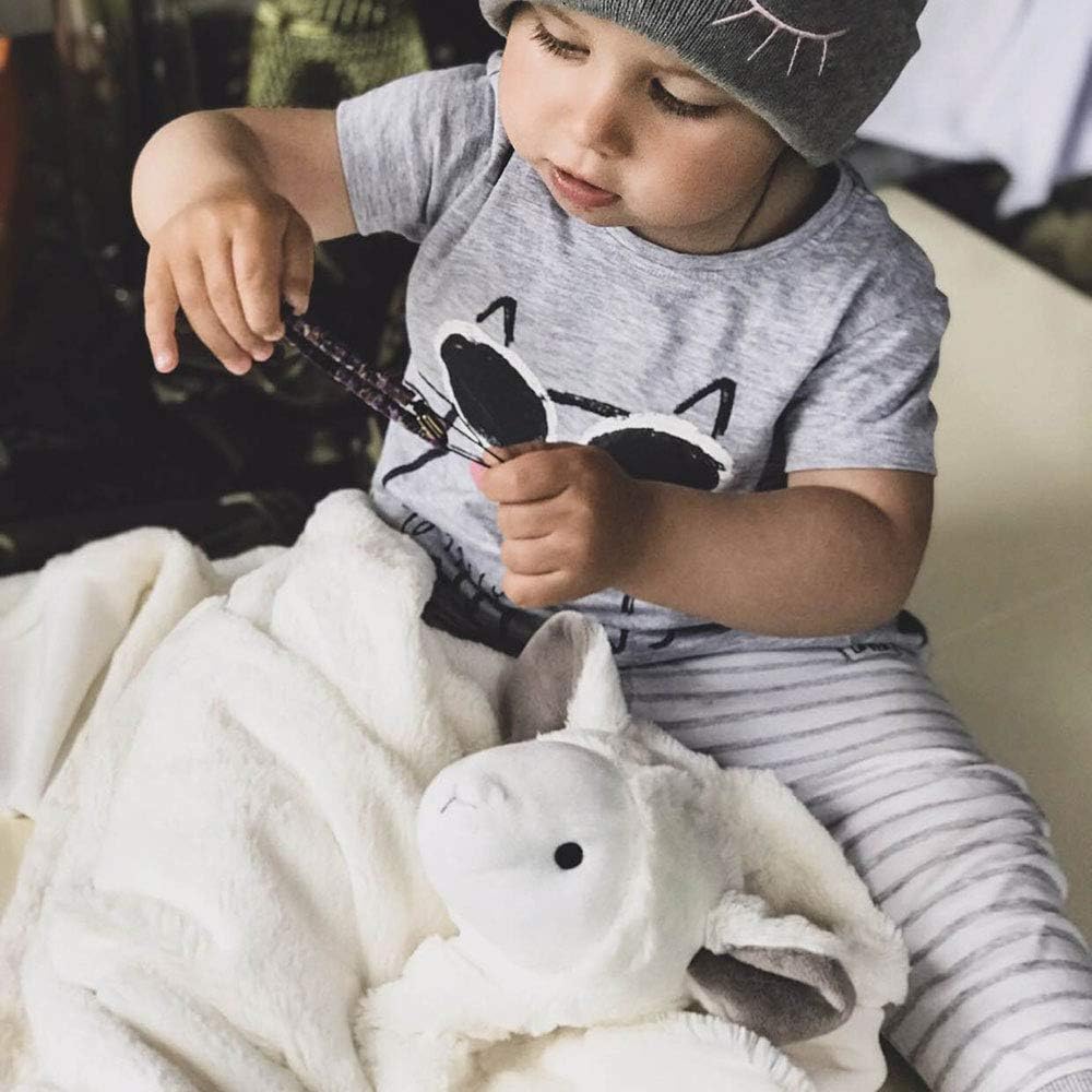 Teddy Bear Lovey – Manta de seguridad unisex suave para bebé, regalo para recién nacido, 30 pulgadas